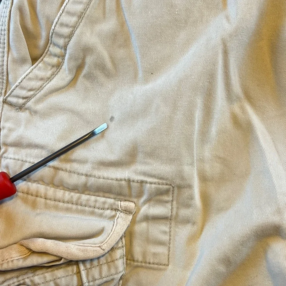 Polo Ralph Lauren Mens Cargo Shorts Beige Casual Outdoor Cotton Size 30‎